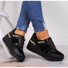 Tenisice na klin S. Barski W OLI160 crne crna 2