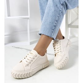 Bež tenisice na platformi Clarence 1