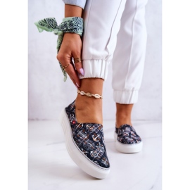 Ženske tenisice slip on Memory Foam Big Star JJ276012 crne crna 1