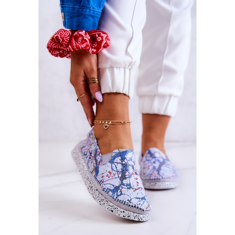 Ženske kožne slip-on cipele Maciejka 03512-39 Plave plava 1