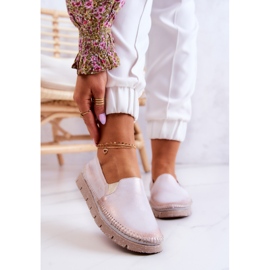 Ženske kožne slip on cipele Maciejka 03512-28 Svijetlo roze ružičasta 1