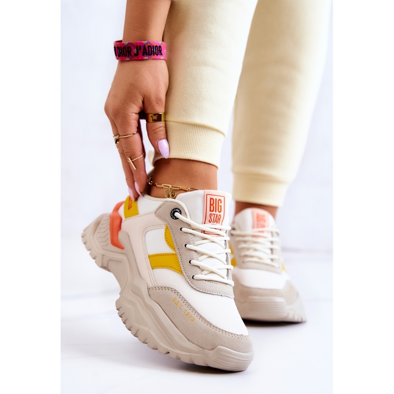 Ženske sportske cipele Big Star JJ274A411 Bijela i bež 2