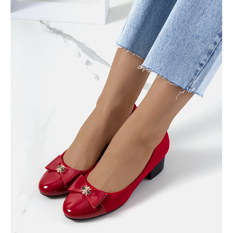 Sharona ženske crvene pumpice crvena 1