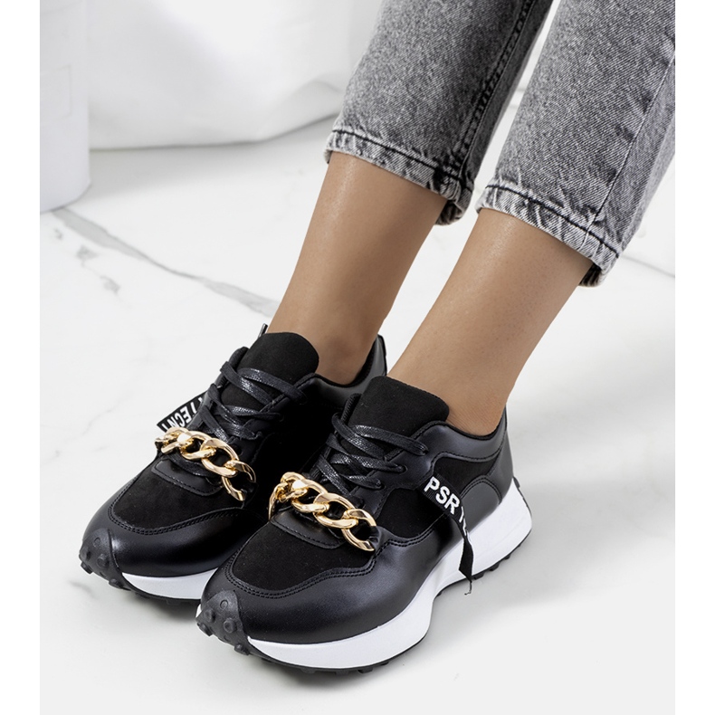 Crne tenisice sa Samininim lancem crno 1