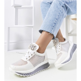 Bijele holografske tenisice marke Saggers bijela 1