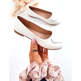 Vinceza Lakirane dječje balerinke sa srcem Bijeli Corty bijela 2