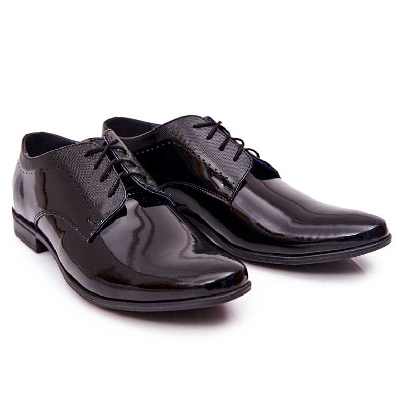 Bednarek Polish Shoes Elegantne cipele od lakirane kože Bednarek 724 crne crna 4