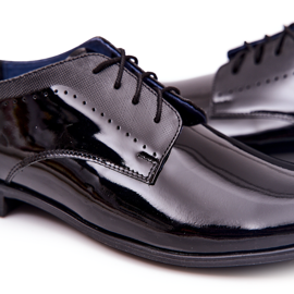 Bednarek Polish Shoes Elegantne cipele od lakirane kože Bednarek 724 crne crna 2