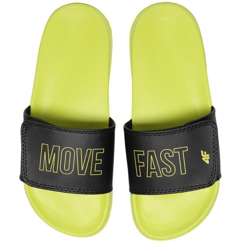 4F Jr HJL22 JKLM002 72N papuče crna zelena 1