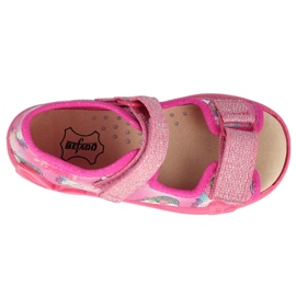 Befado dječje papuče s kožnim umetkom 342P043 roza ružičasta 3