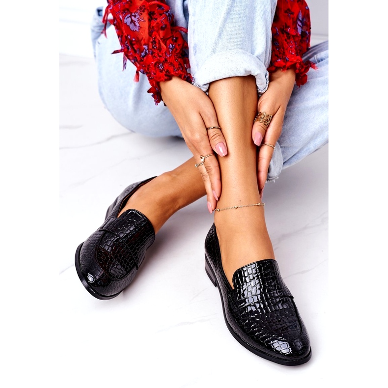 Lakirane mokasine Vinceza 21-10674 Crna 4