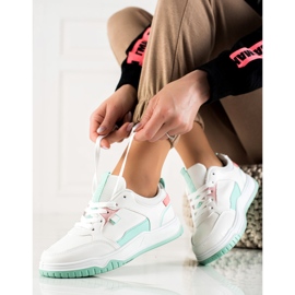 TRENDI Mint sportske cipele bijela zelena 1