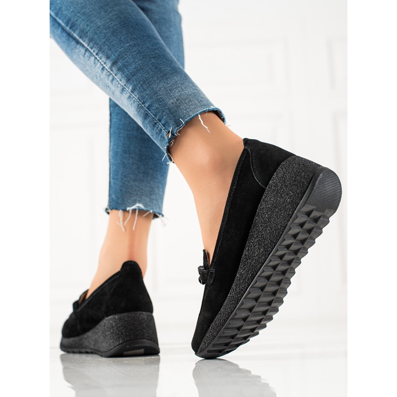 Filippo Kožne broge na platformi crna 1