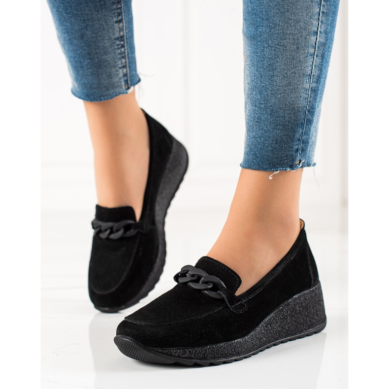 Filippo Kožne broge na platformi crna 2