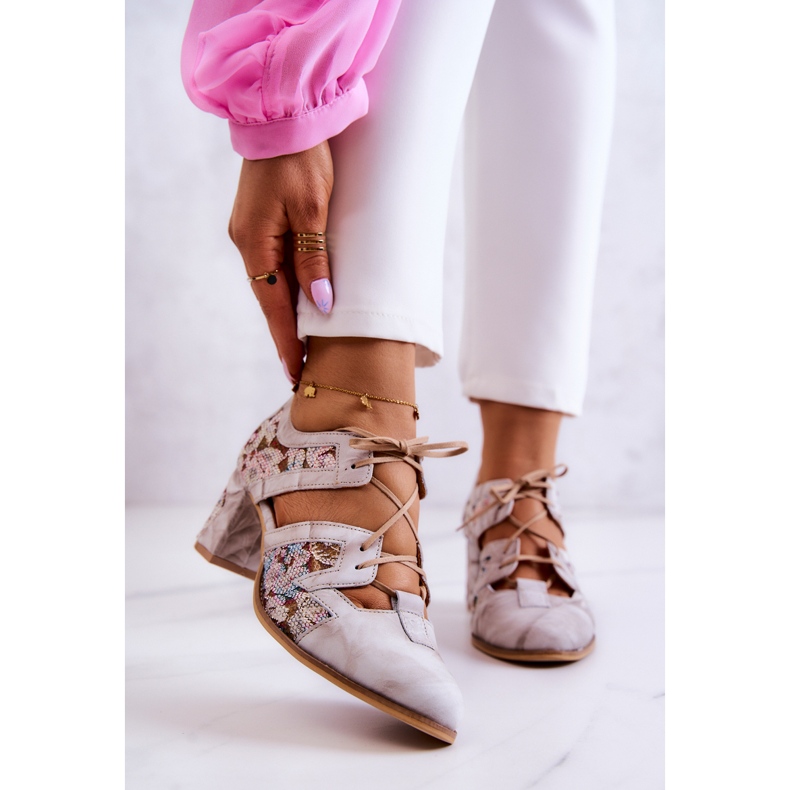 Ženske kožne čizme Maciejka 05328-04 Bež 1