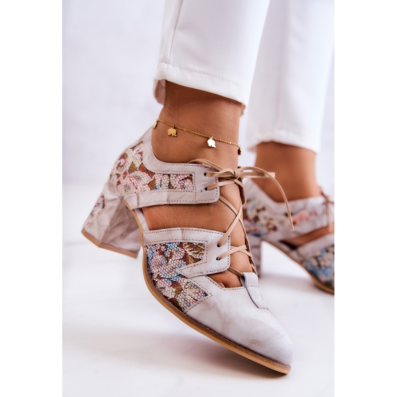 Ženske kožne čizme Maciejka 05328-04 Bež 2