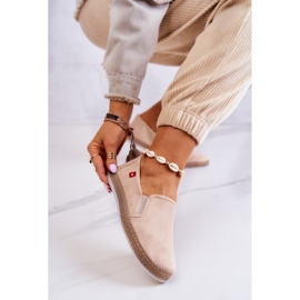 Ženske espadrile slip-on Big Star JJ276001 Bež 1