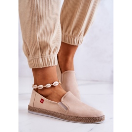 Ženske espadrile slip-on Big Star JJ276001 Bež 2