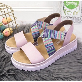 Rieker W RKR533 ljubičaste gumene sandale ljubičasta 2