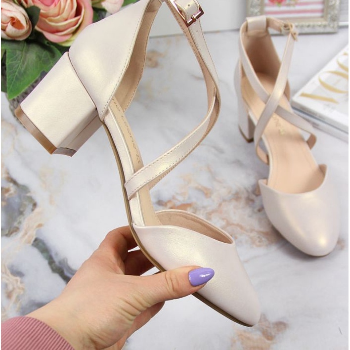 Sandale s naramenicama Sergio Leone W SK365B biserno bež 1