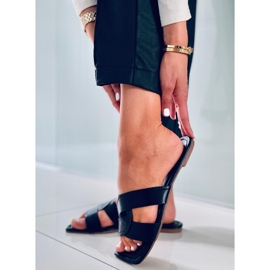 Tobogani s četvrtastim potplatom Nitya Black crno 2