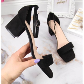 Crne sandale na post Vinceza W JAN107A crna 1