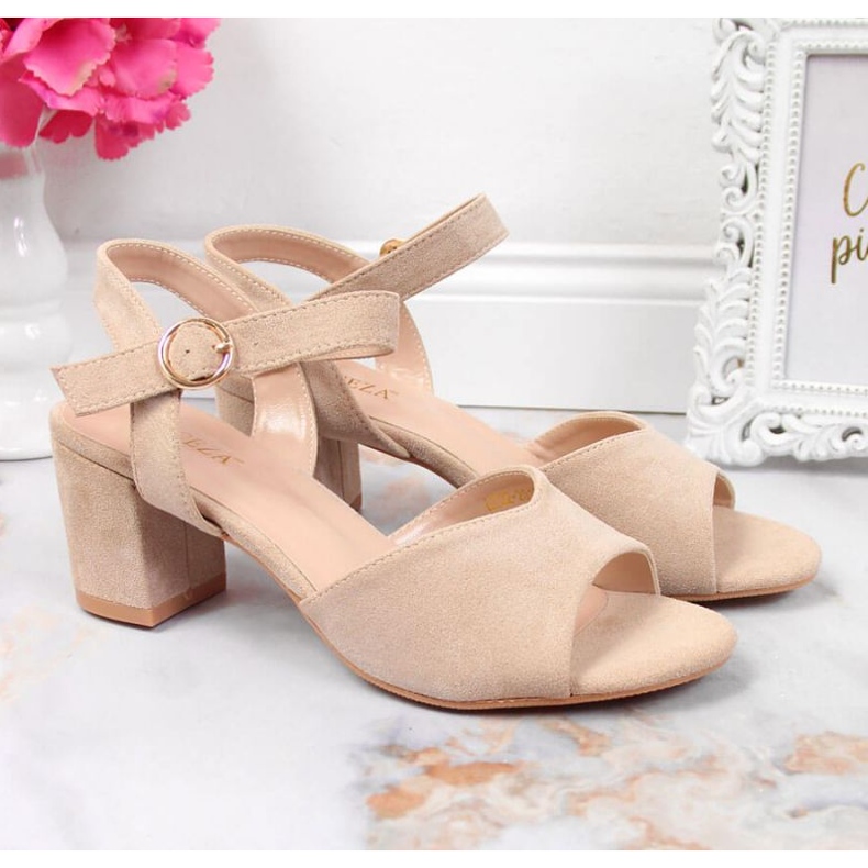 Sandale na Vinceza W JAN113B bež stup 2