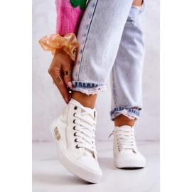 Klasične visoke tenisice Big Star JJ274379 Bijele bijela 2