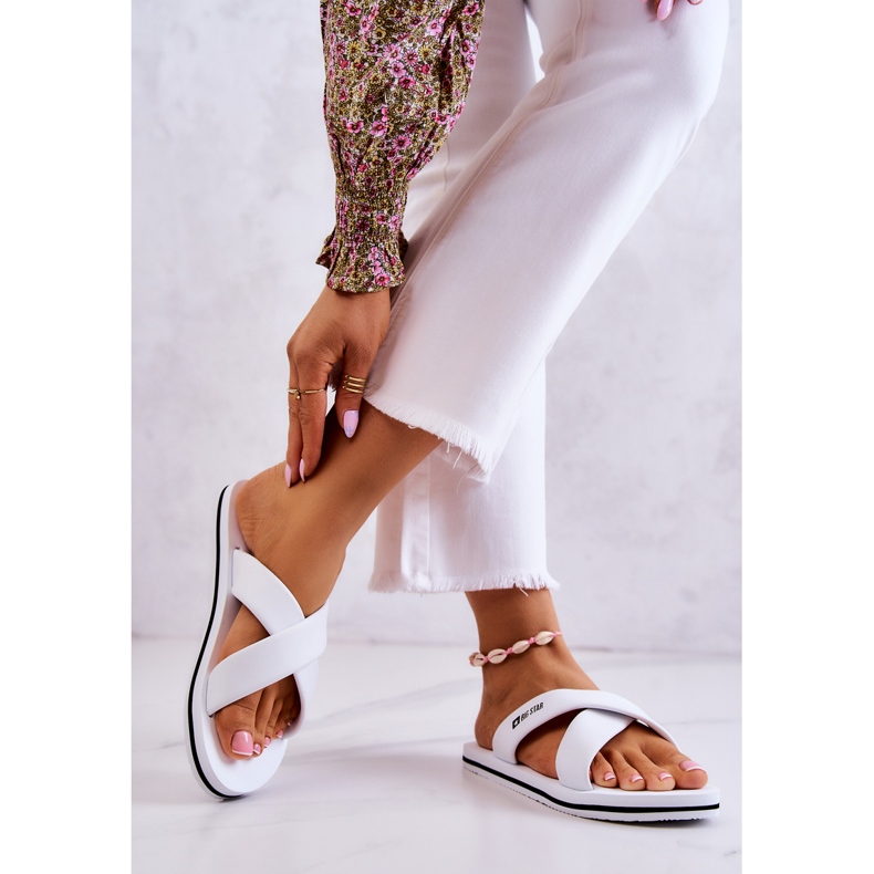 Ženske pjenaste papuče Big Star JJ274A339 Bijela 2