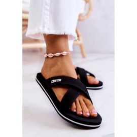 Ženske pjenaste papuče Big Star JJ274A338 crne crna 2