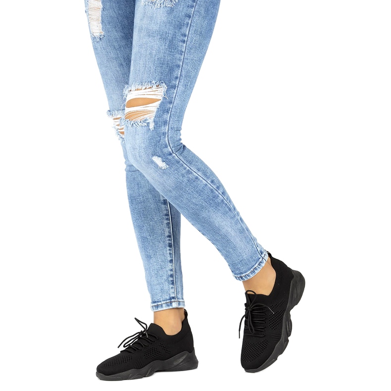 Filippo DTN2184/22 Crne ženske čarape Sportske cipele crno 1