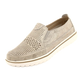 Udobne sportske cipele na platformi Jezzi 20PB08-1653 bež zlatni 4