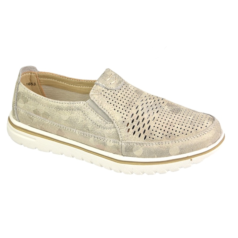 Udobne sportske cipele na platformi Jezzi 20PB08-1653 bež zlatni 1