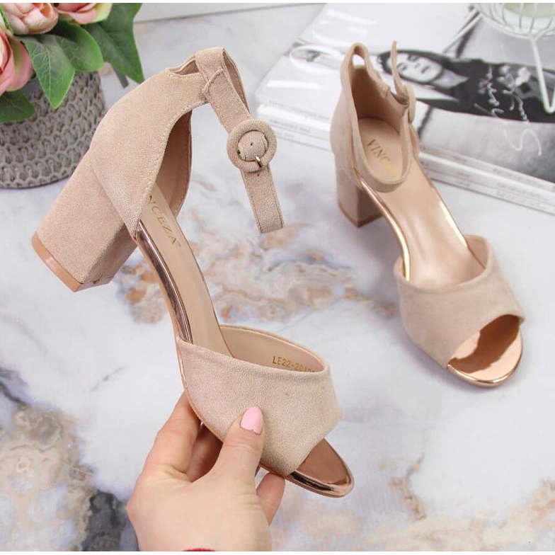Sandale na Vinceza W JAN96D bež stup 1