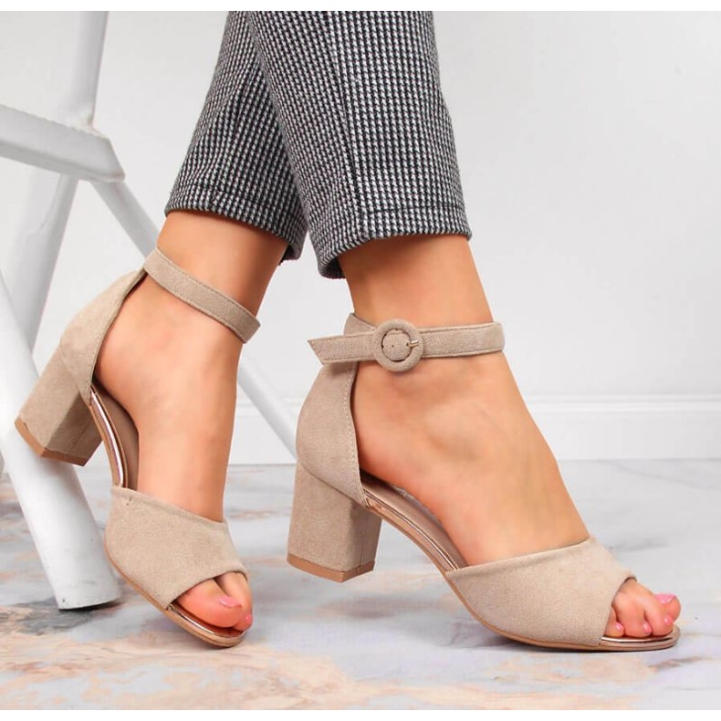 Sandale na Vinceza W JAN96D bež stup 2