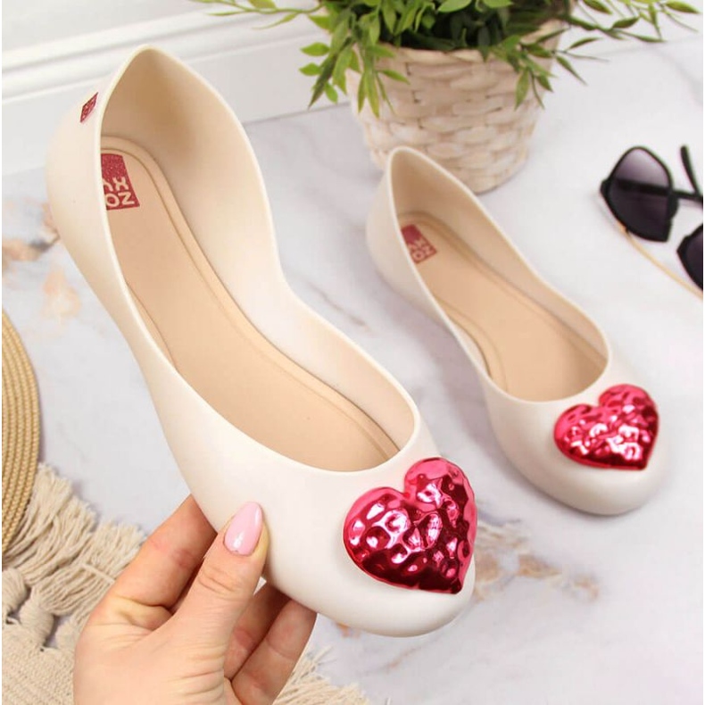 Meliski balerinke sa srcem Zaxy W INT1711A bež 1