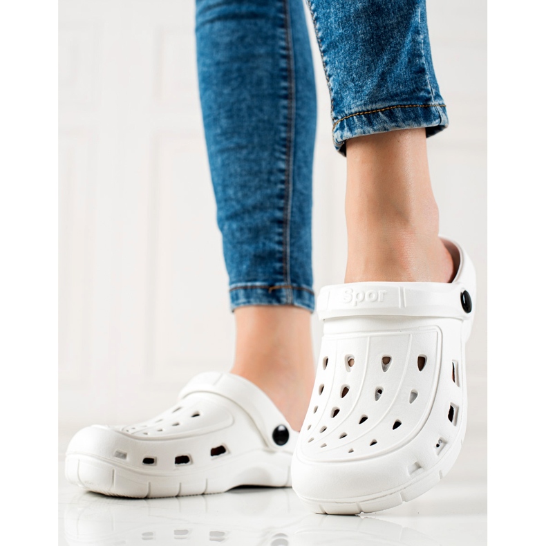 TRENDI Lagane bijele japanke bijela 1