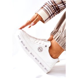 Kožne tenisice na platformi Big Star II274075 bijele bijela 4