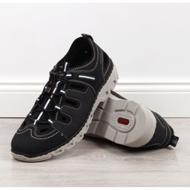 Kožne cipele Rieker M RKR510 tamnoplave plava 2