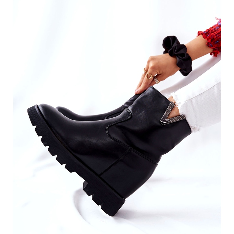 PG1 Crne gležnjače na skrivenom klinu s Tiver amblemom crno 2