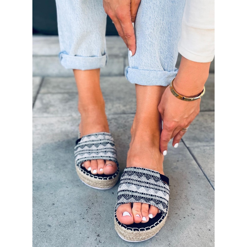 PA1 Ženske espadrile Nour Black crna 1