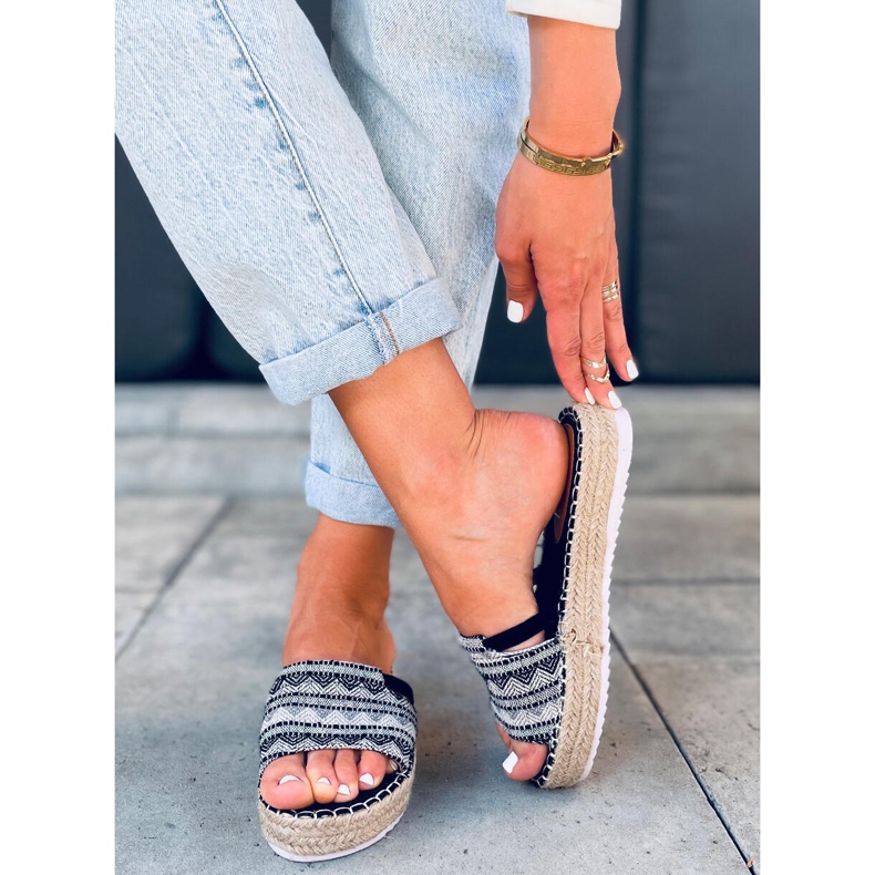 PA1 Ženske espadrile Nour Black crno 2