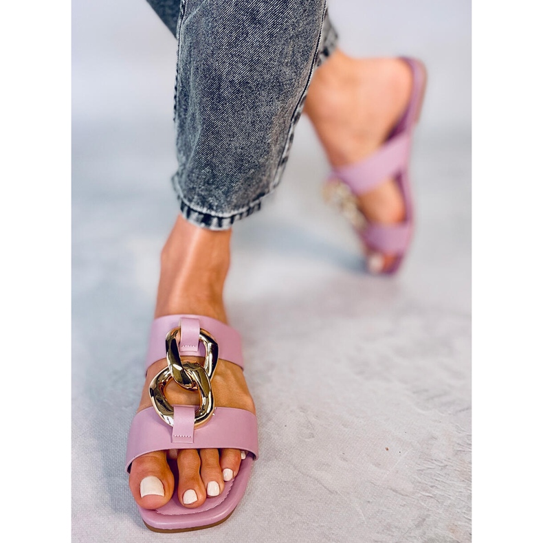 Papuče sa Saud Purple lancem ružičasta 1