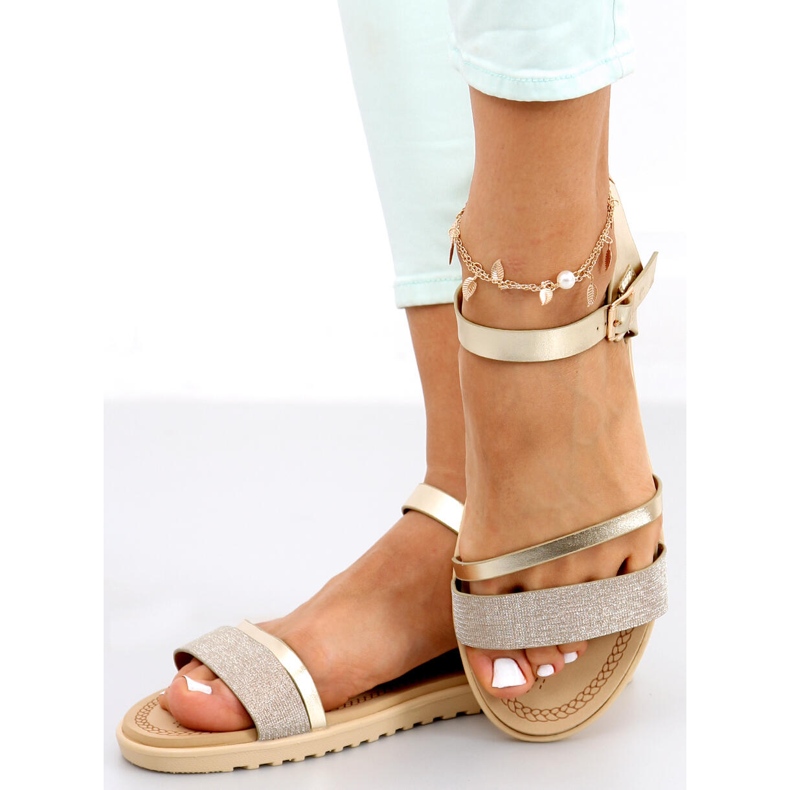 Tenda Gold ženske sandale zlatni 2