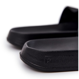 Big Star Muški flip -flops s velikom zvijezdom JJ174505 Crni logotip crna 1