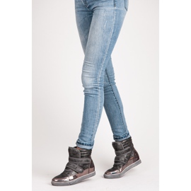 Show It Tenisice visokog sjaja siva 1