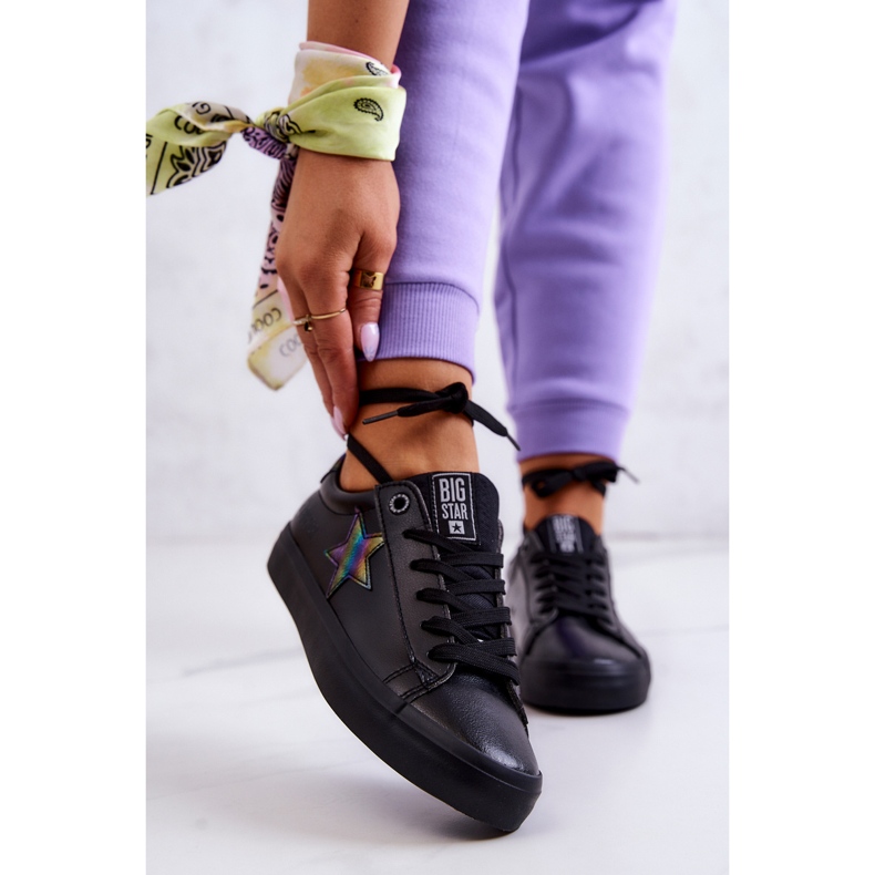 Kožne tenisice Star Big Star JJ274243 Crne crna 1
