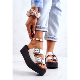 Mirisne ZAXY HH285181 Bijelo-crne gumene papuče bijela 1