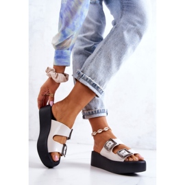 Mirisne ZAXY HH285181 Bijelo-crne gumene papuče bijela 2