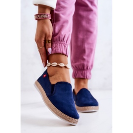 Ženske espadrile slip-on Big Star JJ276003 Teget tamnoplava 1